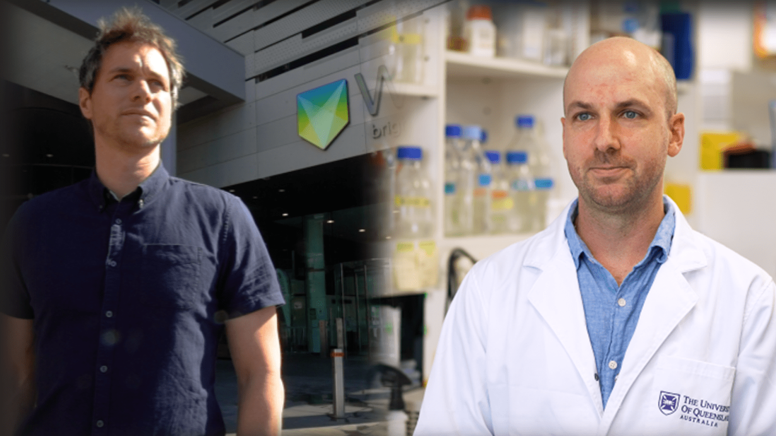 image of two Australian scientists who who received the 2020 CSL Centenary Fellowships